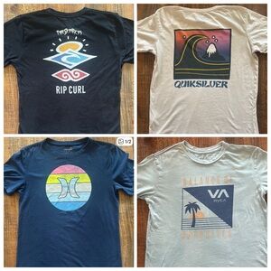 Bundle Surf T-Shirts Boys Large 12/14